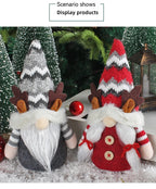 Whimsical Christmas deer doll with pointed hat brings festive warmth to seasonal home decor