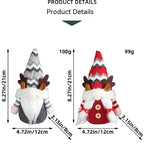 Gray antler deer doll with pointed hat adds festive charm to holiday mantel decor