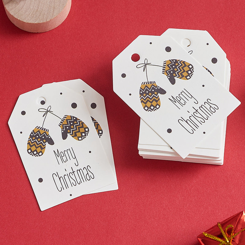 Variety pack of 100 paper Christmas hanging cards
