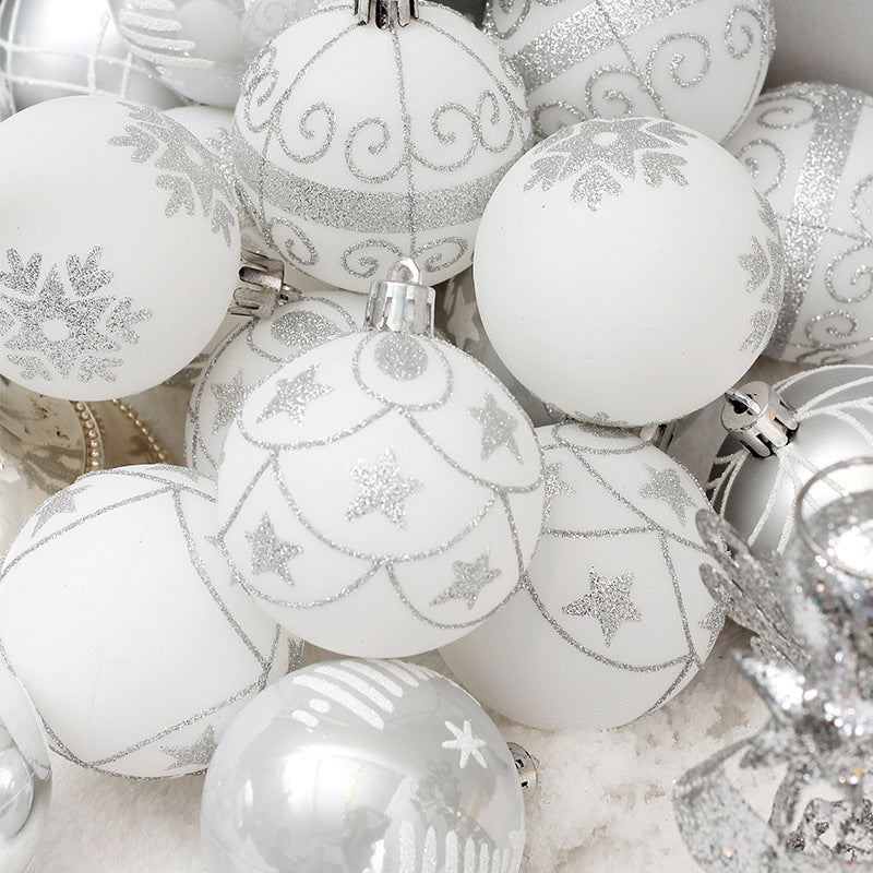 Silver Christmas ornament suitable for Christian home holiday decor