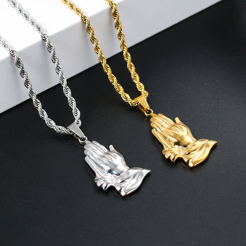 Retro style faith pendant necklace fashion