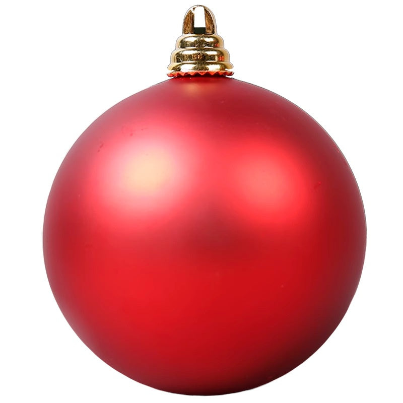 Red Christmas tree pendant balls showing classic holiday color and shine