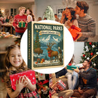 Plastic Advent Calendar with festive countdown design for December