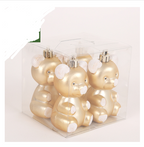 Multi-color Christmas ornament charm assortment flat lay - Holiday Gift Decor