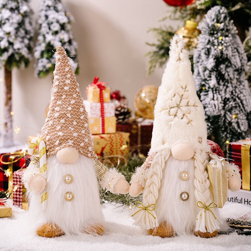 Christmas fabric doll ornament with Santa design Main image