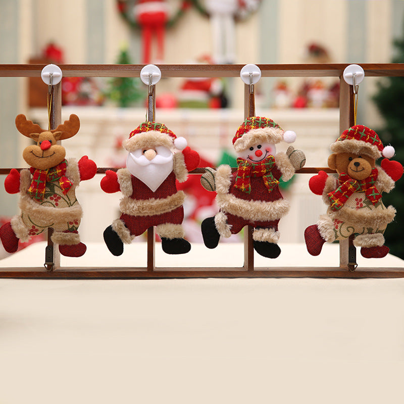 Festive Christmas hanging decoration close-up view
