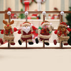Festive Christmas hanging decoration close-up view