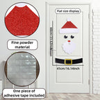 Big elk horn woodland motif felt door sticker Christmas decor