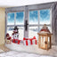 Christmas wall blanket with festive holiday design for home decoration