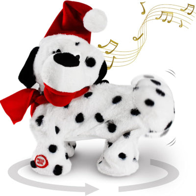 Christmas novelty toy featuring singing and dancing dog animation