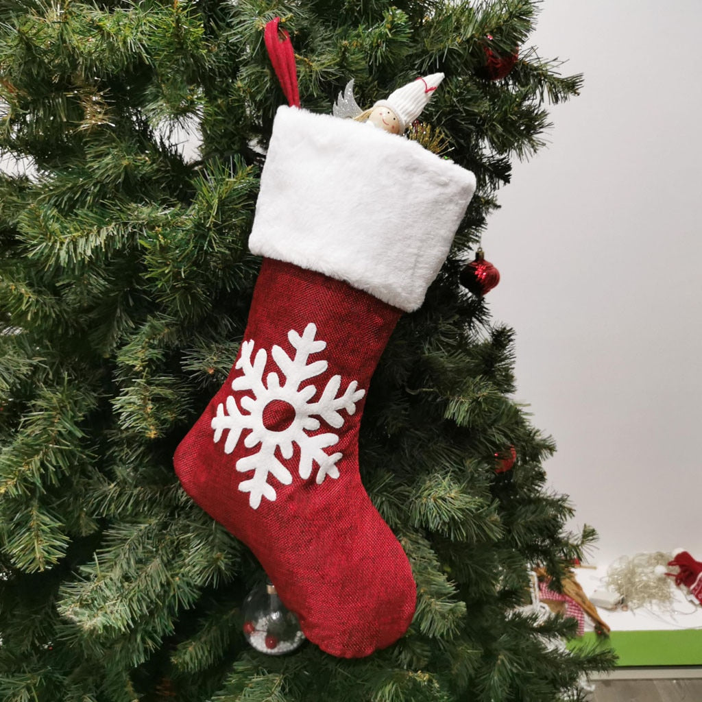 Christmas sock gift bag with warm festive appeal for seasonal celebrations