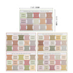 Colorful laminated Bible tabs for organized scripture study