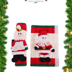 Holiday refrigerator glove with Christmas design for home chefs