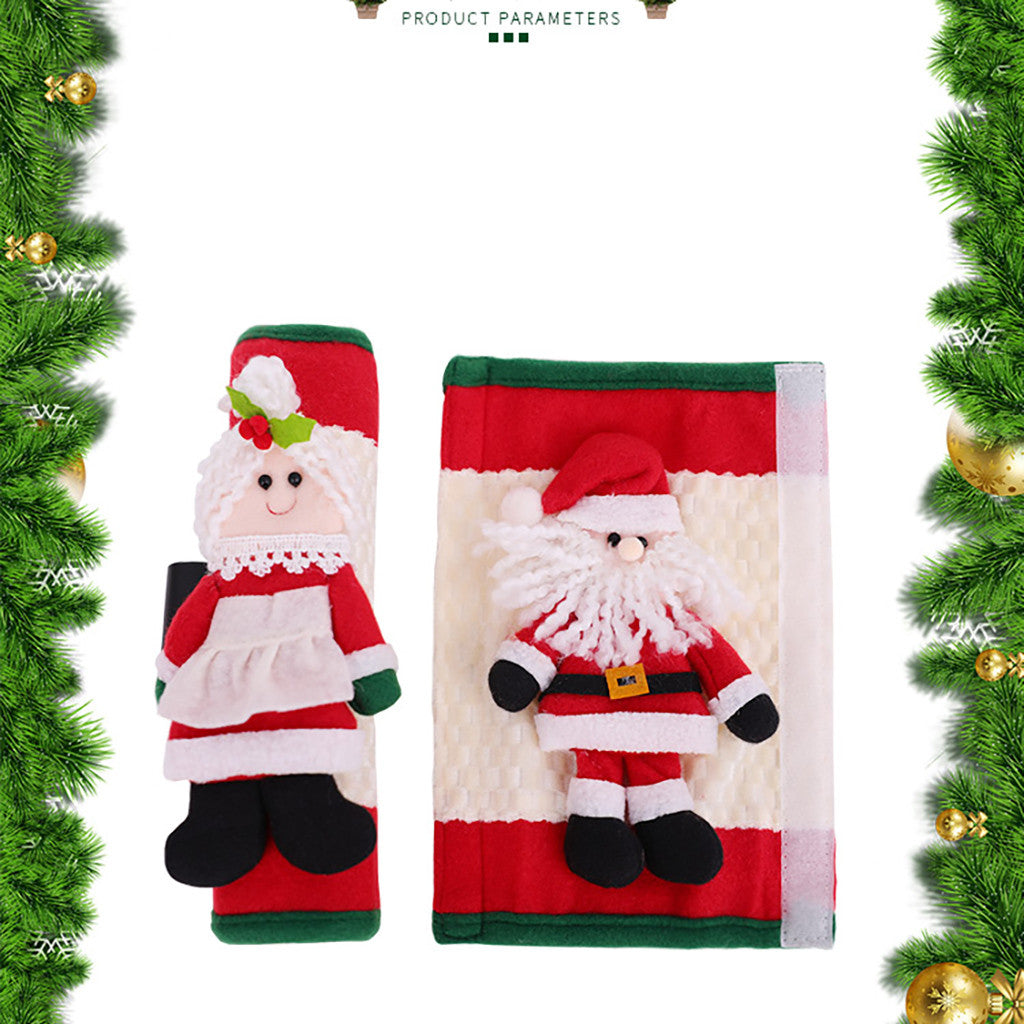 Holiday refrigerator glove with Christmas design for home chefs