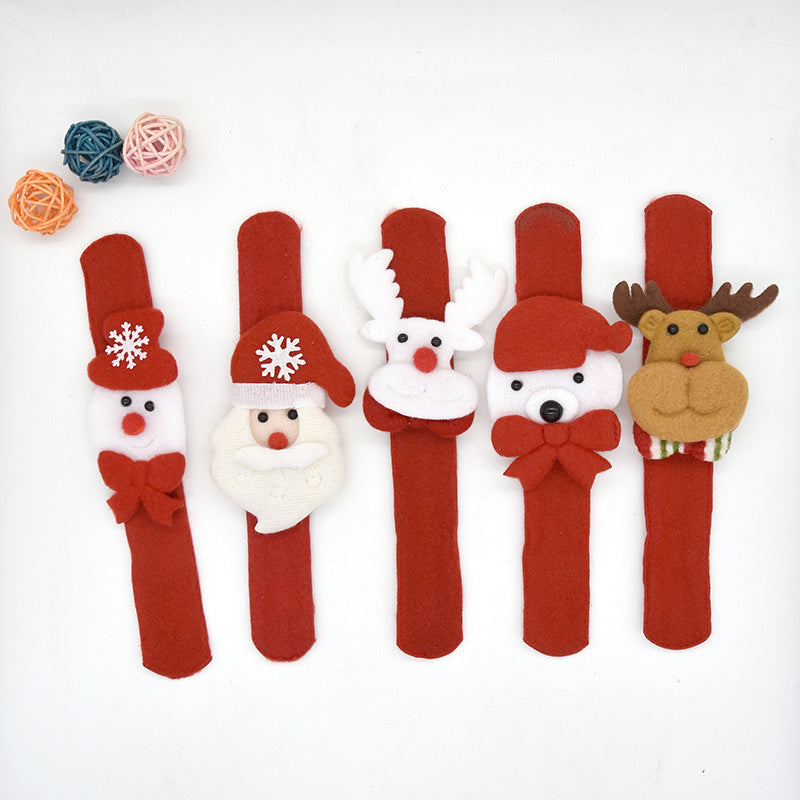 Soft fiber cotton bracelet in Christmas ornament style design