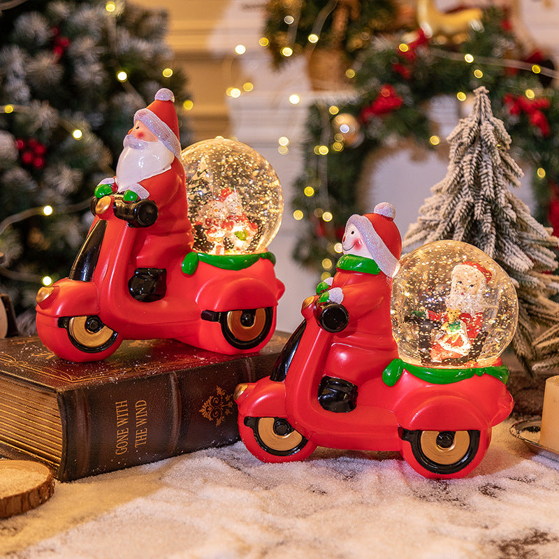 Charming snowman music box ornament with holiday details