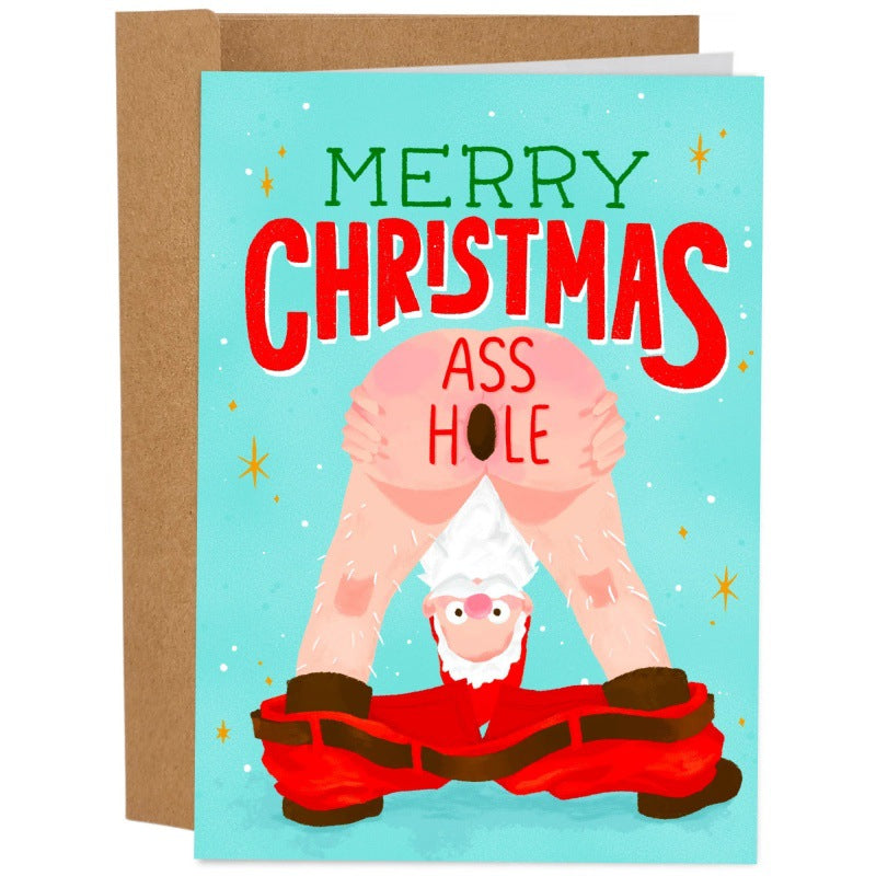 Christmas card with lighthearted seasonal message