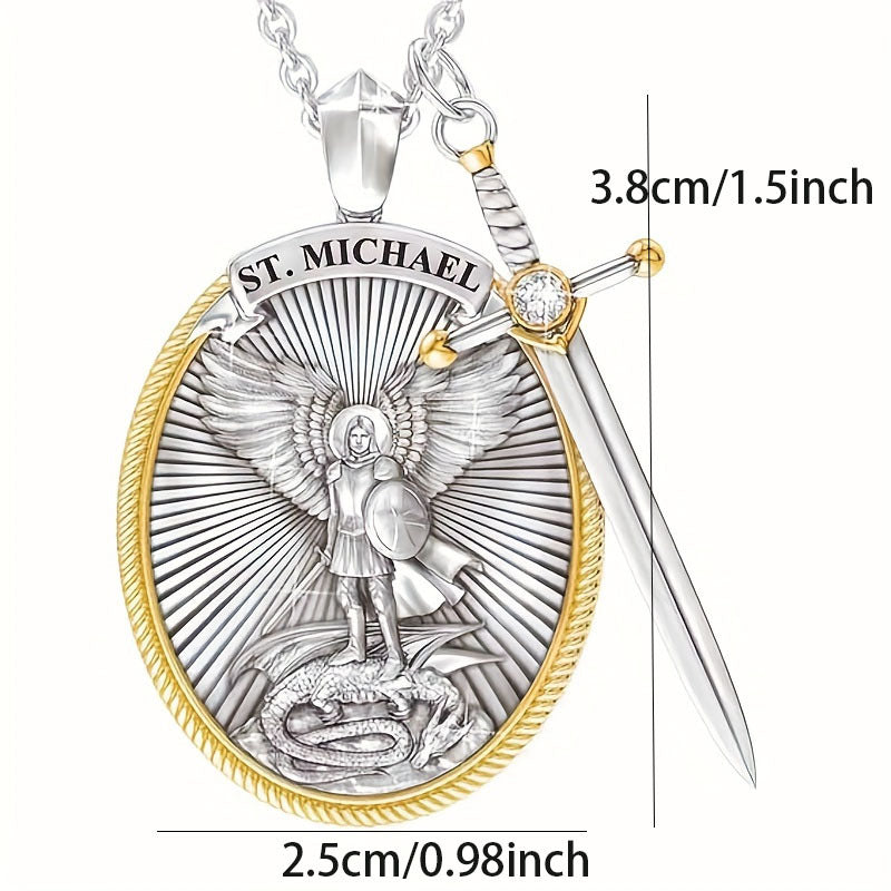 Crown-topped shield keychain on O-shaped chain offering daily reminder of Christian faith