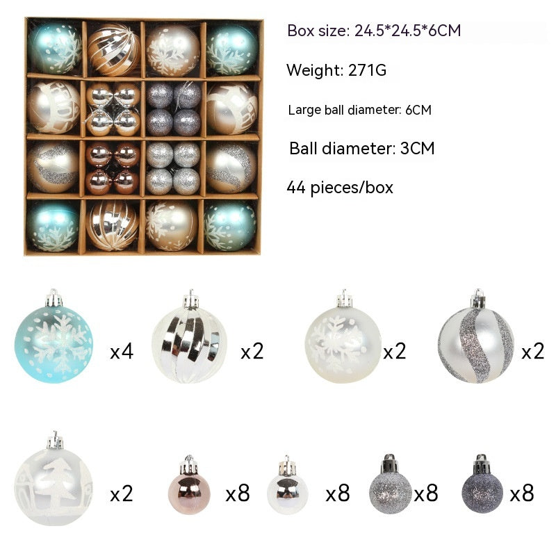 Colorful Christmas ball ornament set arranged festively with holiday theme Main image