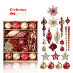 Champagne gold-white ornament with electroplated finish for holiday tree