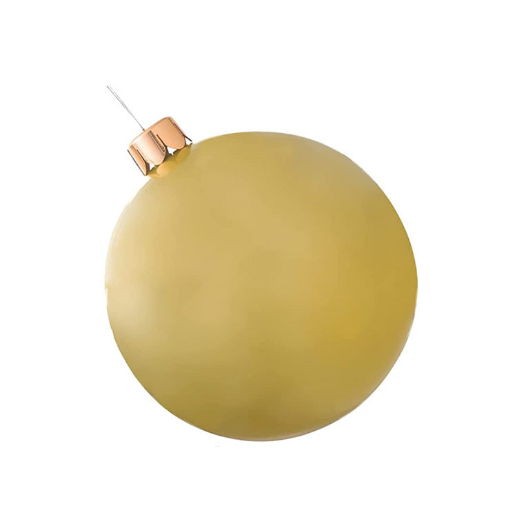 White oversized Christmas ball for holiday ambiance