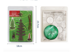 Magic Growing Paper Christmas Tree in festive holiday setting with ornaments