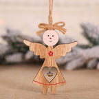 Wooden angel Christmas pendant bringing peaceful nativity inspiration to holiday home decor