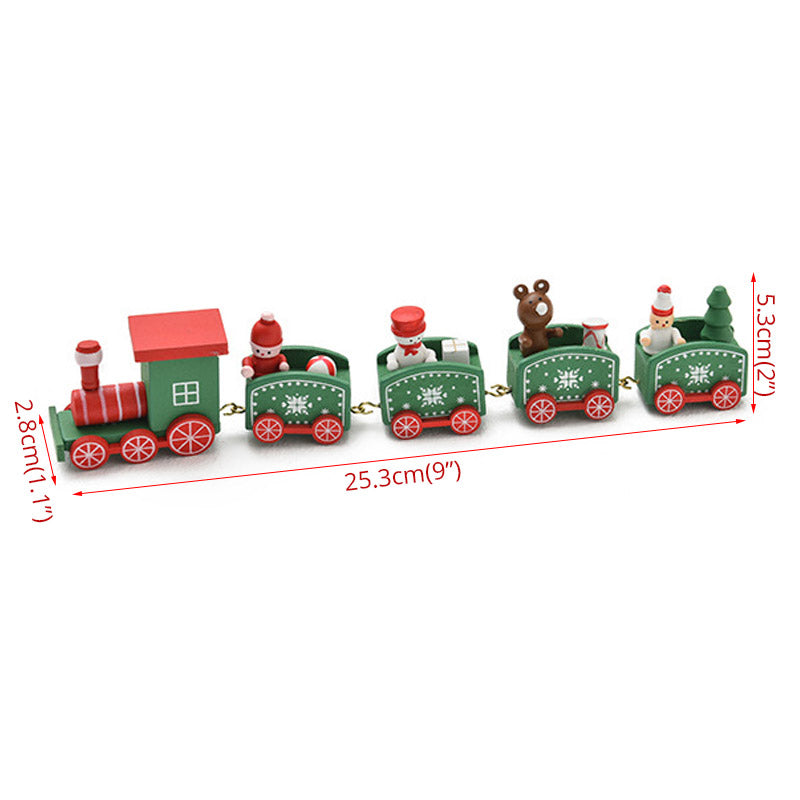 Red and green Christmas gift bag with festive pattern