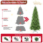 Full Christmas tree forest setting display