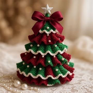 Crochet Christmas Tree Ornament DIY Craft Kit - Christian Home Decor