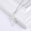 Sweet Jesus cross pendant necklace in stainless steel with O-shaped chain