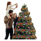 Christmas ribbon lights set with flower-shaped bulbs