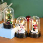 Set of three cartoon Christmas night lamps for home decor