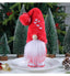 Festive Christmas candy figurine set featuring folk-art style gingerbread man, candy cane, and round candy designs for holida