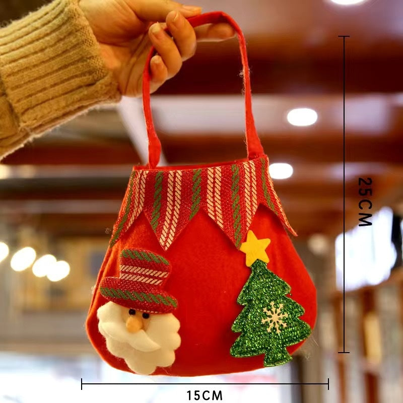 Christmas Candy Bag - Santa Gift Bag - Christian Home Decor