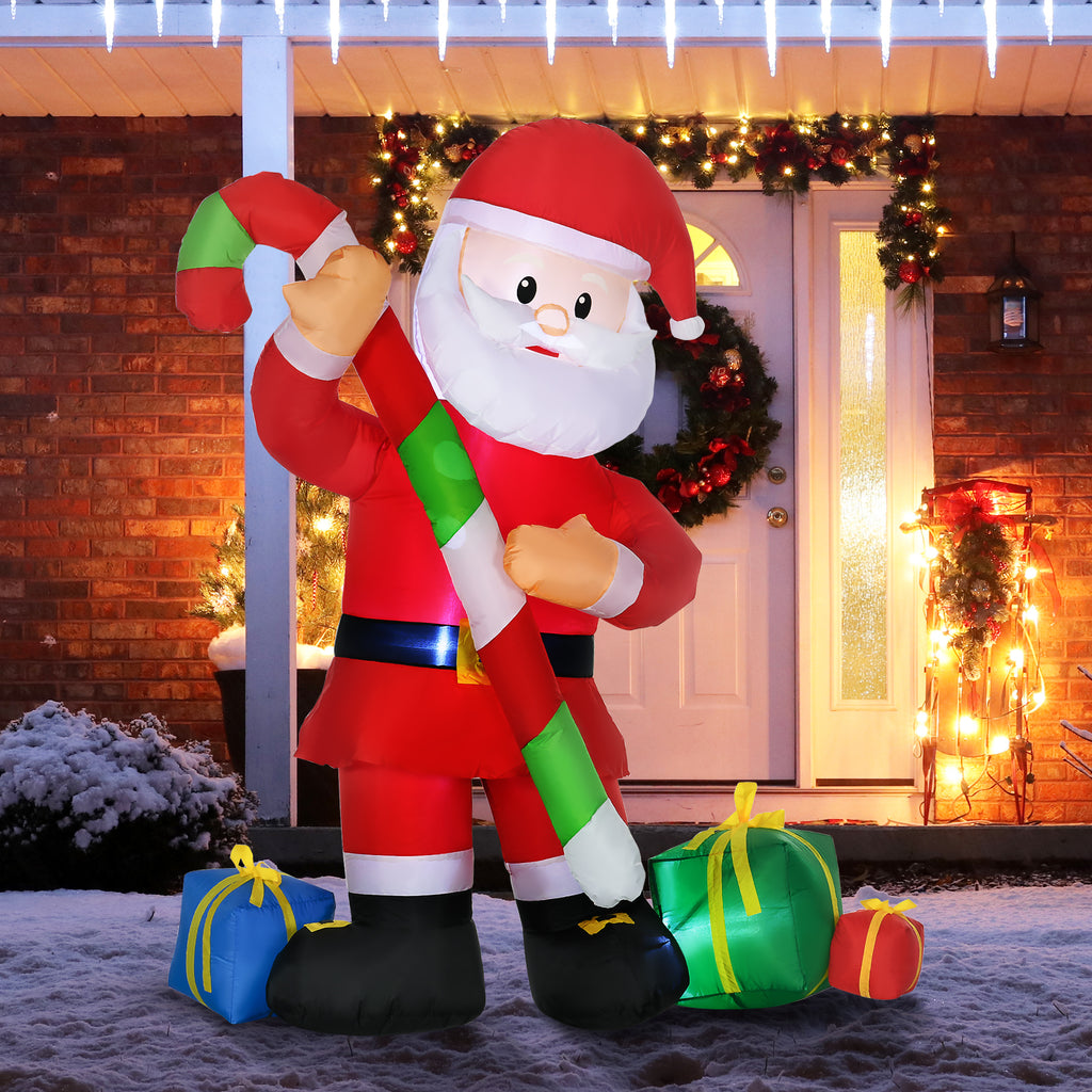 6ft LED Santa Claus Inflatable Christmas Yard Decor - Christian Home Decor
