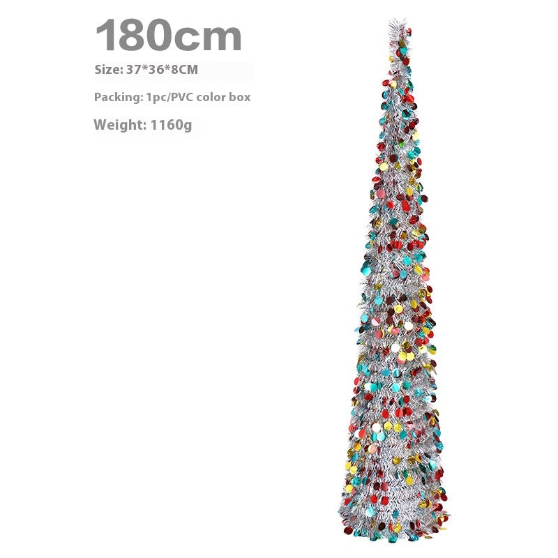 Christmas tree with vibrant colors and decorations for seasonal decorating