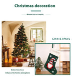 Embroidered Christmas stocking gift bag in festive colors for holiday gift giving