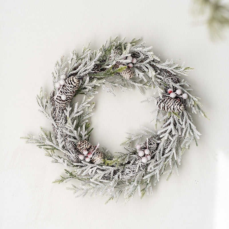 Holiday garland door hanging piece for festive home atmosphere