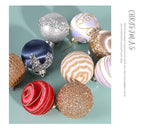 Painted Foam Christmas Ball Ornament Set (9pcs) - Christian Jewelry