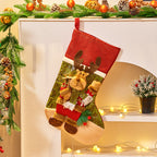 Christmas candy bag decoration with elk design for holiday display