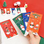 Christmas magnetic bookmark with biscuit man figures design