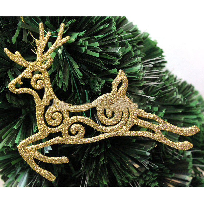 Hollow plastic flying deer pendant in flight pose Main image
