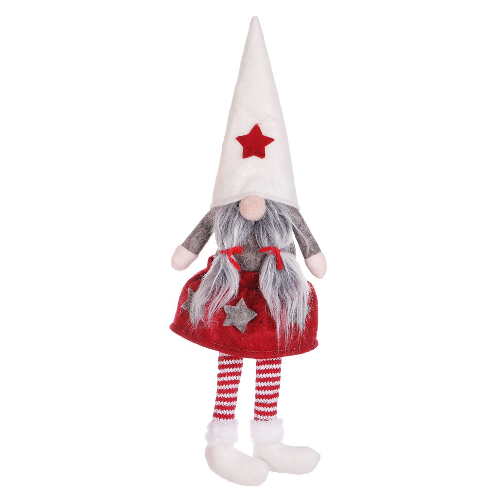 Festive Christmas figurine measuring approximately 37 by 15 centimeters
