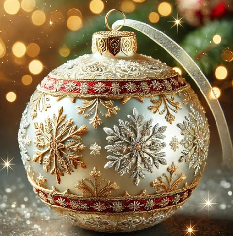 Dreamy fairy tale planet ornament for festive home decor