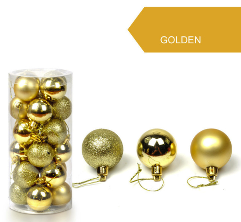 Christmas ball ornaments set for festive home decorating