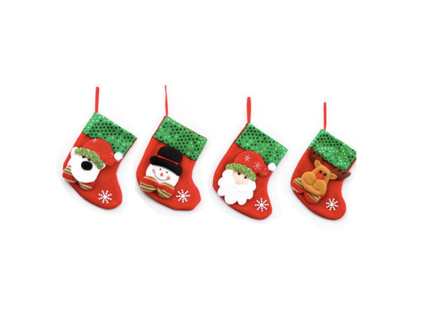 Christmas stocking hanging ready for holiday gifts and faith-filled celebrations