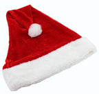 Festive plush Santa hat for holiday home decoration