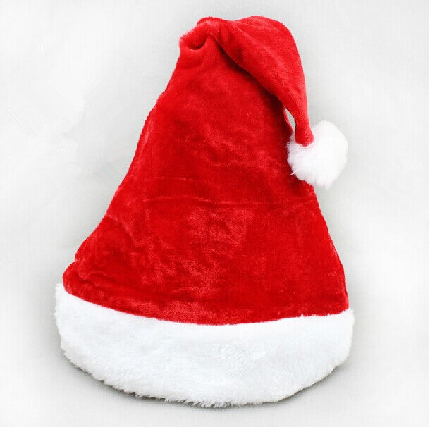 Cozy Christmas Santa hat in rich velvet fabric