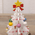 Christmas tree scene ornament with clean modern aesthetic for home